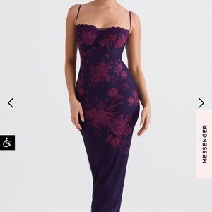 HOUSEOFCB Azia Floral Underwire Cocktail Dress